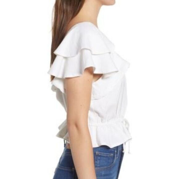 Norstrom BP Linen Blend Top sz Medium - Picture 3 of 8